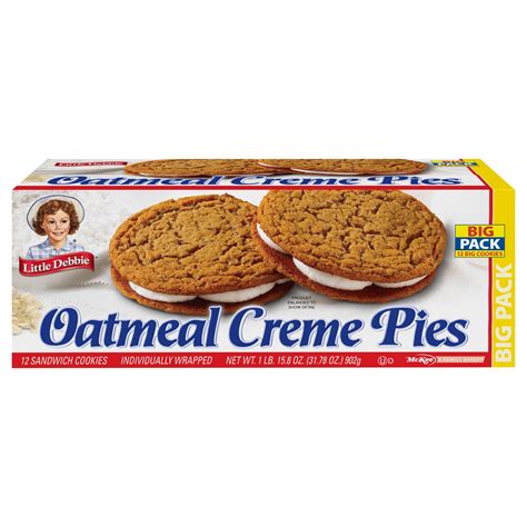 calories little debbie oatmeal creme pie|little debbie oatmeal pies calories.